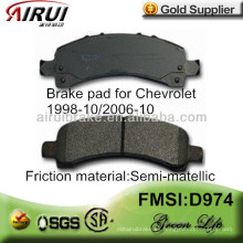 D974 Pastilla de freno para Chevrolet 1998-10 / 2006-10